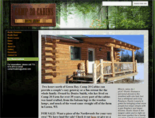 Tablet Screenshot of camp20cabins.com